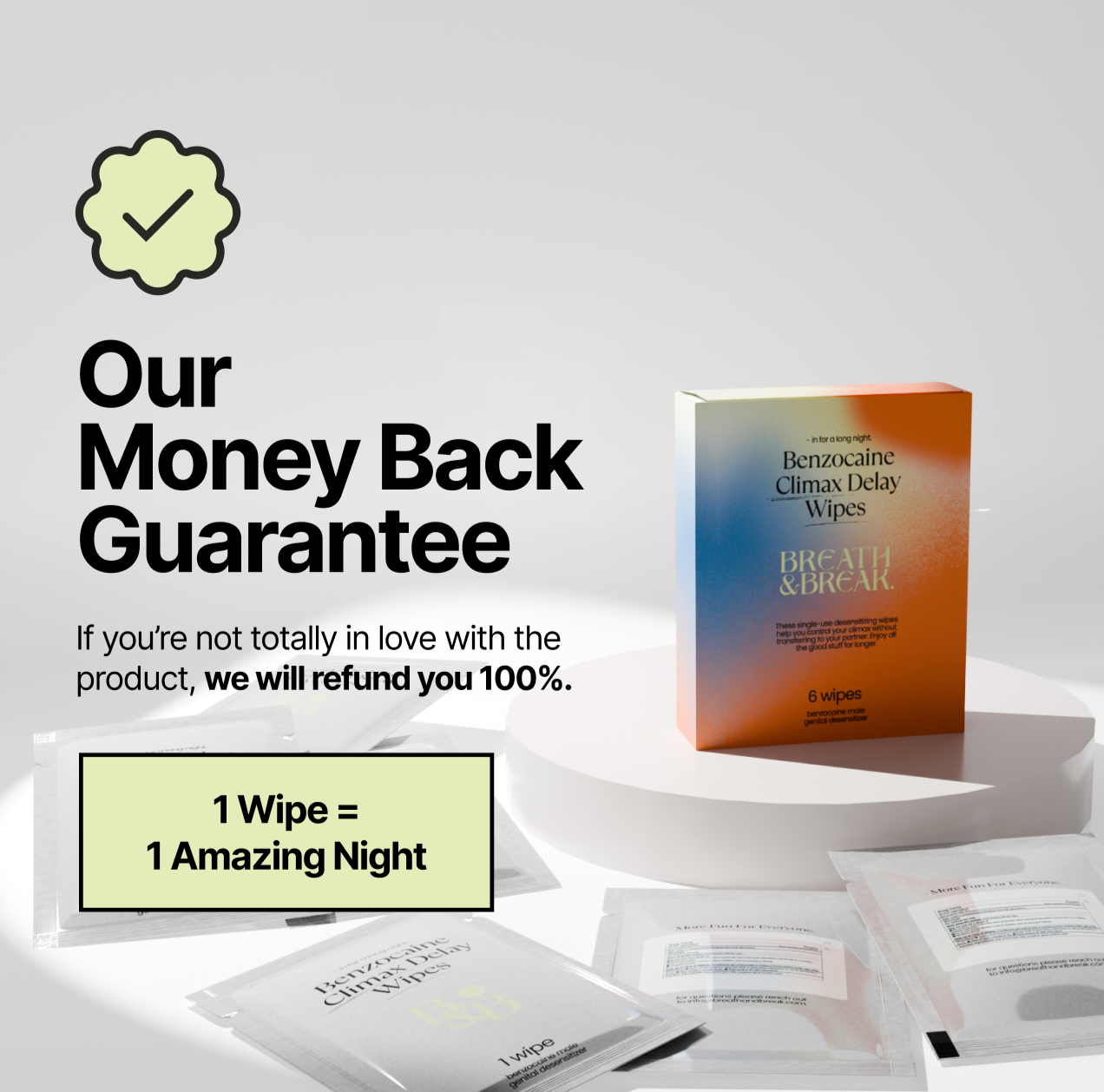 Extended Pleasure Wipes