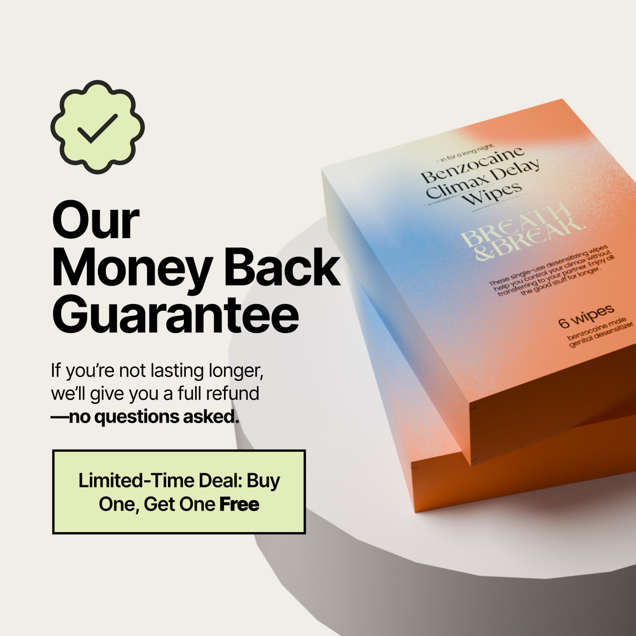 Extended Pleasure Wipes